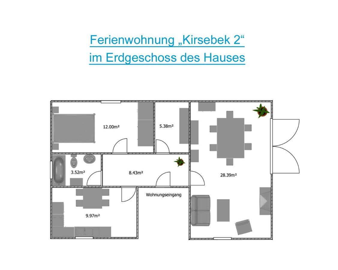 Apartments Kirsebek Kappeln Exteriör bild